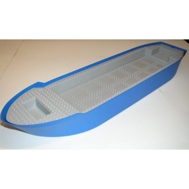 blue boat hull unitary 74 x 18 x 7 with light bluish gray top