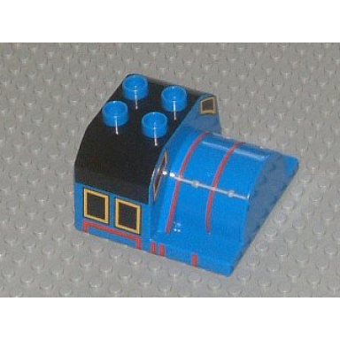 blue duplo train thomas friends cab top gordon pattern