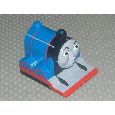 blue duplo train thomas friends face gordon pattern