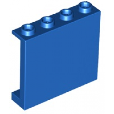 blue panel 1 x 4 x 3 with side supports - hollow studs