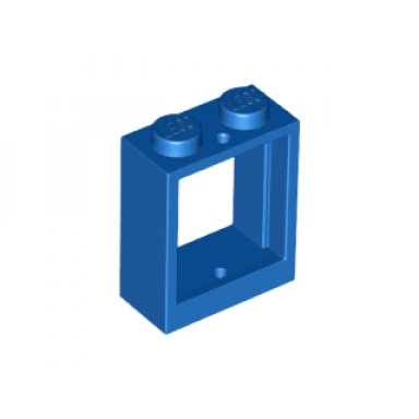 blue window 1 x 2 x 2 flat front