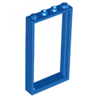 blue door frame 1 x 4 x 6 with 2 holes on top and bottom