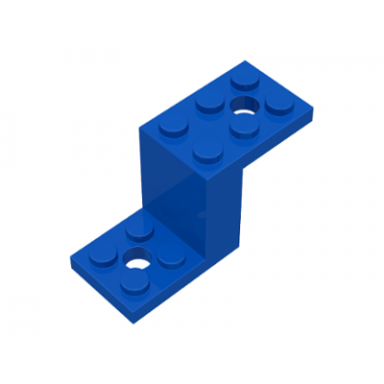 blue bracket 5 x 2 x 2 1 3 with 2 holes