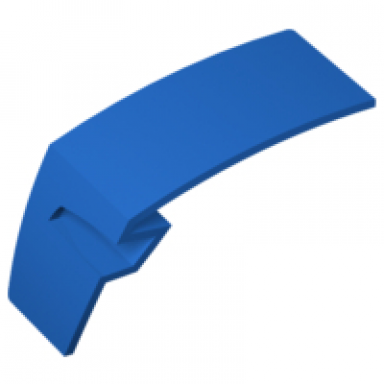 blue technic panel car mudguard left