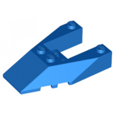 blue wedge 6 x 4 cutout with stud notches