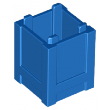 blue container box 2 x 2 x 2 - top opening