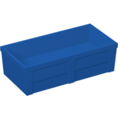 duplo animal accessory feeding trough 2 x 4 x 1 with straight sides