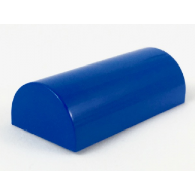 blue slope curved 2 x 4 double without groove