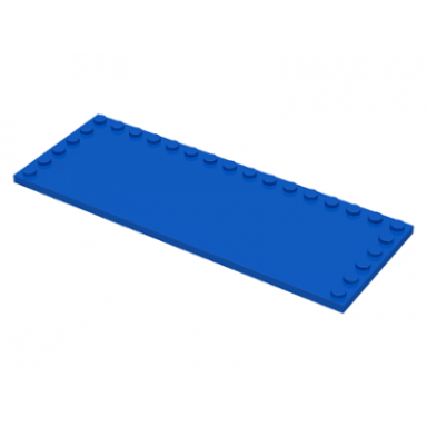 blue tile modified 6 x 16 with studs on edges