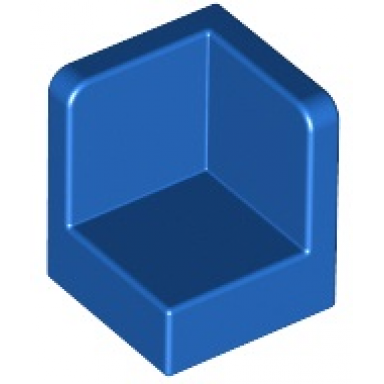 blue panel 1 x 1 x 1 corner