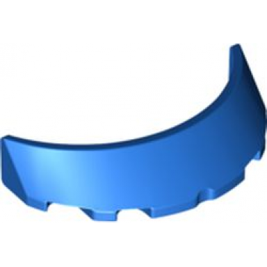 blue windscreen 3 x 6 x 1 curved