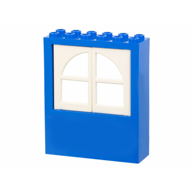 blue window 2 x 6 x 6 freestyle with 2 white panes 6236 601
