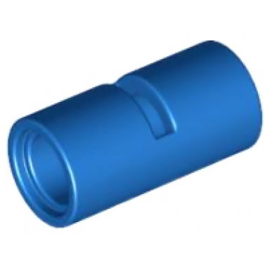 blue technic pin connector round 2l with slot pin joiner round