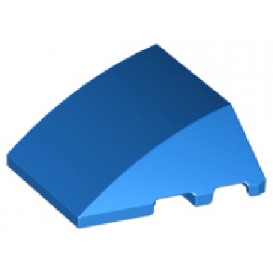 blue wedge 4 x 3 triple curved no studs
