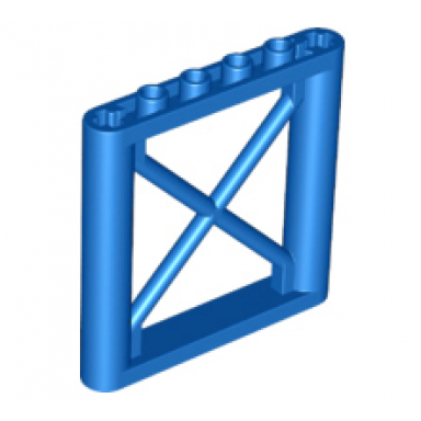 blue support 1 x 6 x 5 girder rectangular