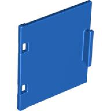 blue duplo furniture cabinet door 3 x 3 1 2 with hinge holes