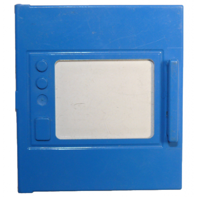 blue duplo furniture oven door with fixed trans-clear glass
