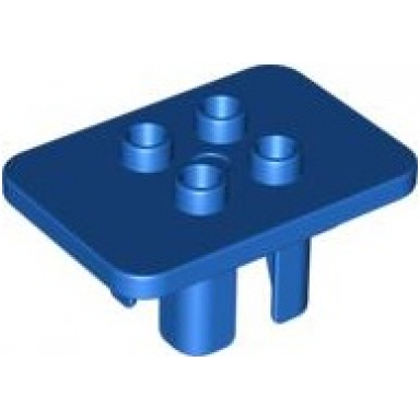 blue duplo furniture table square with 4 top studs