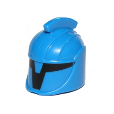 blue minifigure headgear helmet sw senate commando with black markings pattern