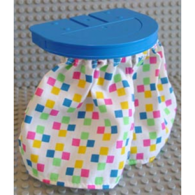 blue duplo furniture shower plate 6 x 5 with cloth shower curtains
