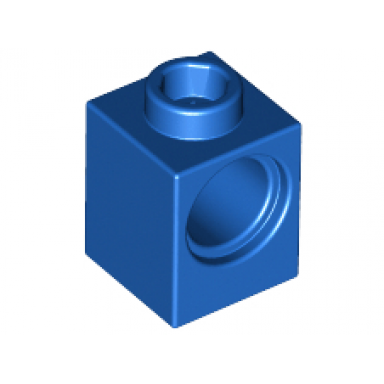 blue technic brick 1 x 1 with hole
