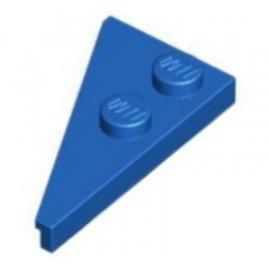 blue wedge plate 4 x 2 right pointed