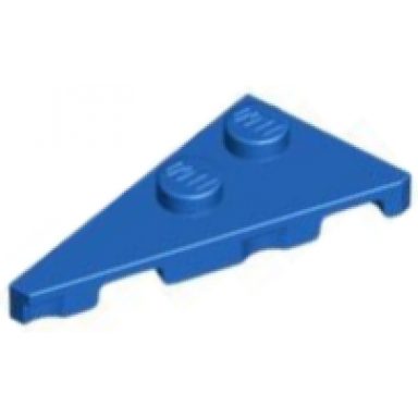 blue wedge plate 4 x 2 left pointed