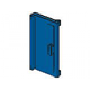 blue door 1 x 2 x 3 with vertical handle