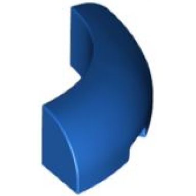 blue brick round corner 3 x 3 without studs