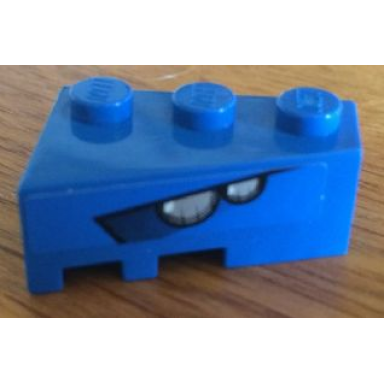blue wedge 3 x 2 right with headlights pattern sticker - set 8163