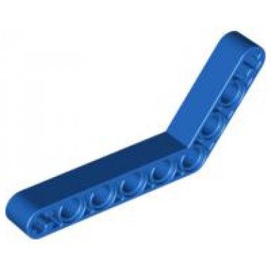 blue technic liftarm modified bent thick 1 x 9 6 - 4