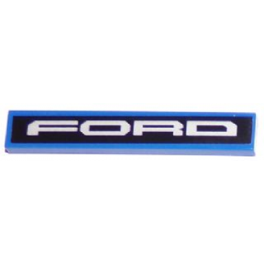 blue tile 1 x 6 with ford on black background pattern sticker - set 75875