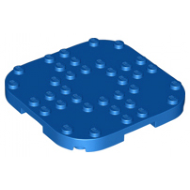 plate modified 8 x 8 with rounded corners and 4 feet