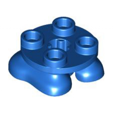 blue legs with plate round 2 x 2 and axle hole - 2 feet