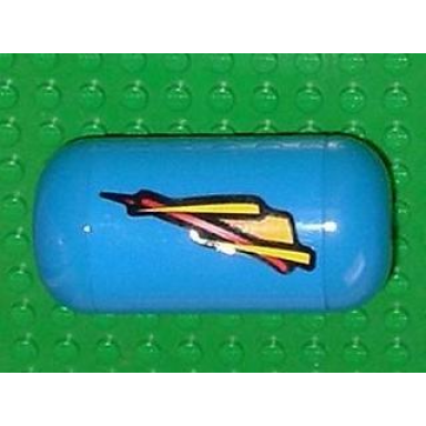 blue pneumatic air tank with yellow and red geometric streak pattern model left side sticker - set 8462