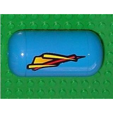 blue pneumatic air tank with yellow and red geometric streak pattern model right side sticker - set 8462