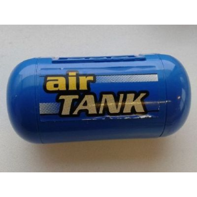 blue pneumatic air tank with yellow air tank pattern sticker - sets 8439 8459 8464