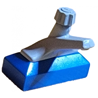 blue tap 1 x 2 base with light gray spout 69 70