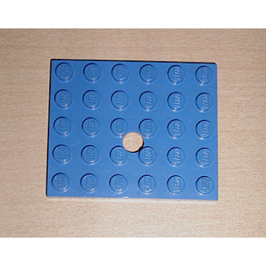 blue plate modified 5 x 6 with hole