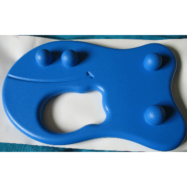 primo raft large fish-shaped with four studs and small fish-shaped hole