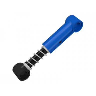 blue technic shock absorber 6.5l with black piston rod - soft spring standard coils