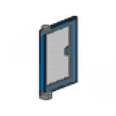 blue door 1 x 4 x 5 right with trans-clear glass