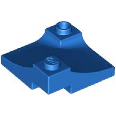 blue arch 3 x 3 inverted corner with raised hollow stud