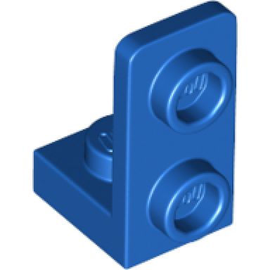 blue bracket 1 x 1 - 1 x 2 inverted