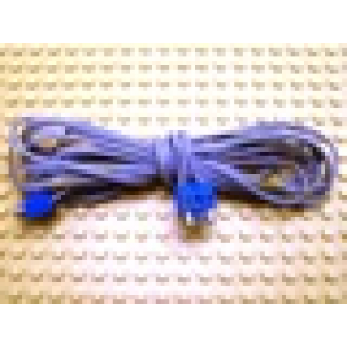 blue electric wire 12v 4.5v with two variable color 2-prong connectors 375 studs 3m long -- list under connector color