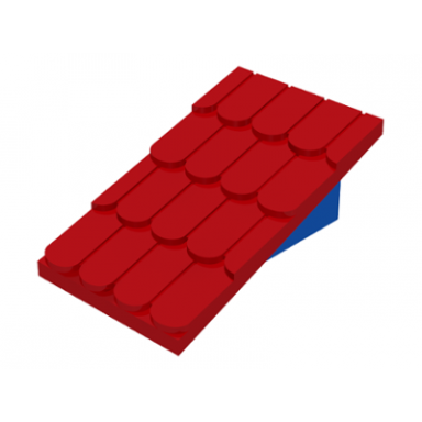 fabuland roof support slope 6 x 2 with red fabuland roof slope without chimney hole 787 4323