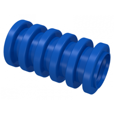blue hose ribbed 7mm d 2l 1.6cm