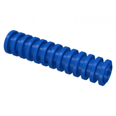 blue hose ribbed 7mm d 4l 3.2cm