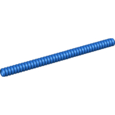 blue hose ribbed 7mm d 14l 11.2cm