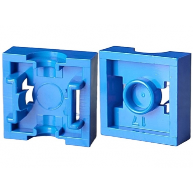 blue arm holder brick 2 x 2 - bottom part